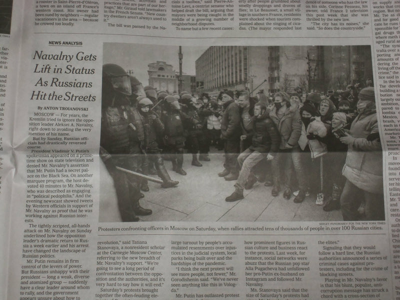 2021 JAN 25 NEW YORK TIMES- GLOBAL FAR RIGHT SENSES POTENTIAL IN RIOT AT CAPITOL
