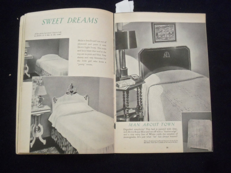 1945 TRANSFORMAGIC BY DUPONT SOFTCOVER BOOK-HOW TRANSFORM OLD FURNITURE - J 9658