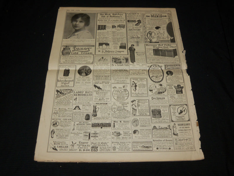1914 AUGUST 16 NEW YORK TIMES PICTURE SECTION - NEW YORK GIANTS TEAM - NP 5606