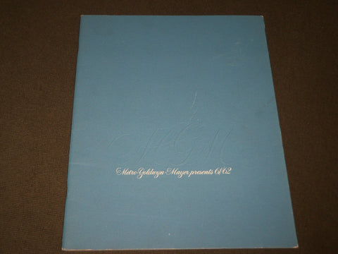 1961-1962 METRO GOLDWYN MAYER PRESENTS PROGRAM - BRANDO, NEWMAN, DOUGLAS- J 2821