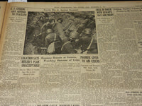 1938 SEPT 25 NEW BEDFORD STANDARD TIMES NEWSPAPER - TRAFFIC TO STORM - NT 8913