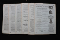 1875 THE COTTAGE HEARTH MAGAZINE - LOT OF 6 - K 2791