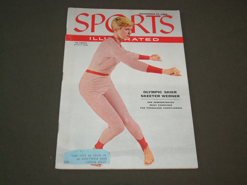 1955 NOVEMBER 21 SPORTS ILLUSTRATED MAGAZINE - OLYMPIAN SKEETER WERNER - SP 8762