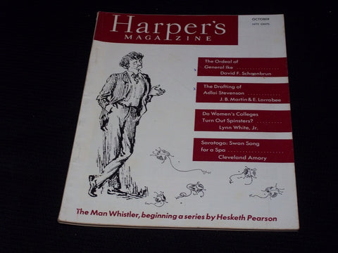 1952 OCTOBER HARPER'S MAGAZINE - HESKETH PEARSON FRONT COVER - E 2015