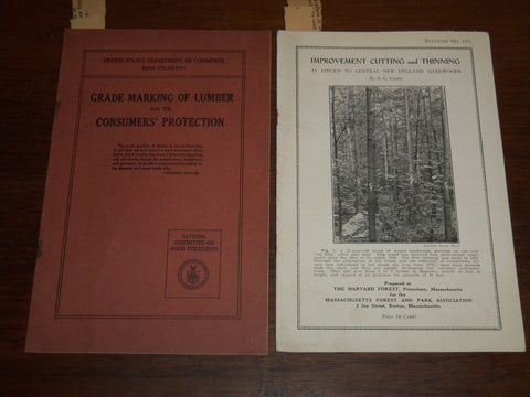1928-1935 LUMBER BULLETINS LOT OF 2 ISSUES - GRADE MARKING - IMPROVEMENT- K 1093