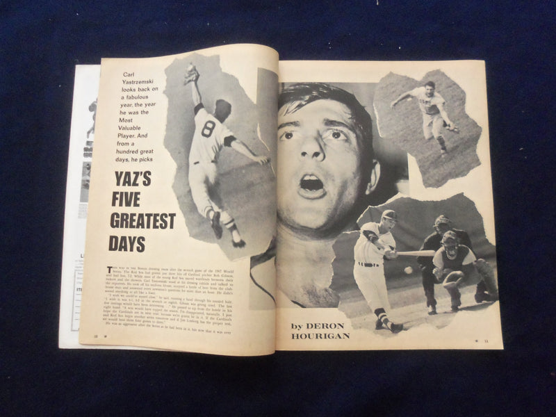 1968 BASEBALL ANNUAL MAGAZINE - CARL YASTRZEMSKI - LOU BROCK - SP 6118V