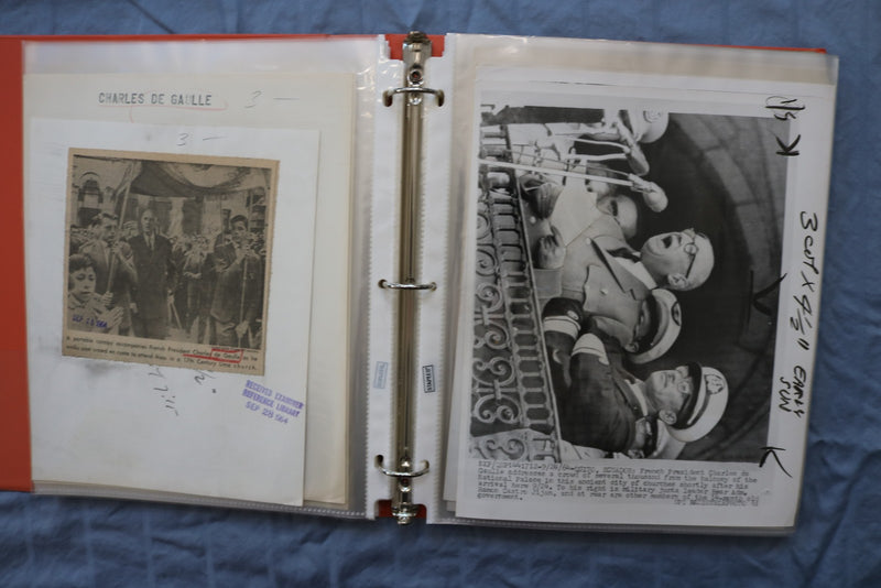 CHARLES DE GAULLE ORIGINAL NEWS PHOTOS BOOK #1 - 87 PHOTOS - #47