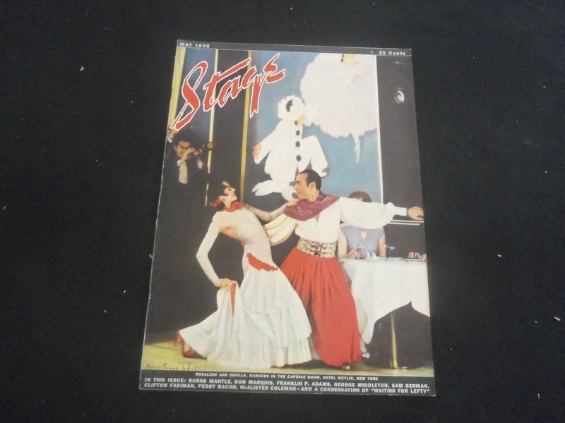1935 MAY THE STAGE MAGAZINE - ROSALENE AND SEVEILLE, DANCERS IN CAPRICE- B 4198C