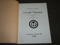 1936 FAVRE FRERES APPAREILS SANITAIRES FRENCH CATALOGUE G - FR 433