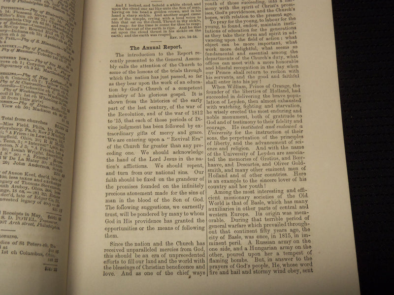 1864-1869 THE HOME AND FOREIGN RECORD MAGAZINE LOT OF 25 ISSUES - WR 223A