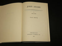 1962 JOHN ADAMS BY PAGE SMITH BOXED SET OF 2 - VOLUME 1 & 2 - KD 5402A