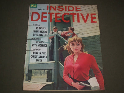 1963 AUGUST INSIDE DETECTIVE MAGAZINE - GREAT COVER BY ROBERT SCOTT - SP 8093