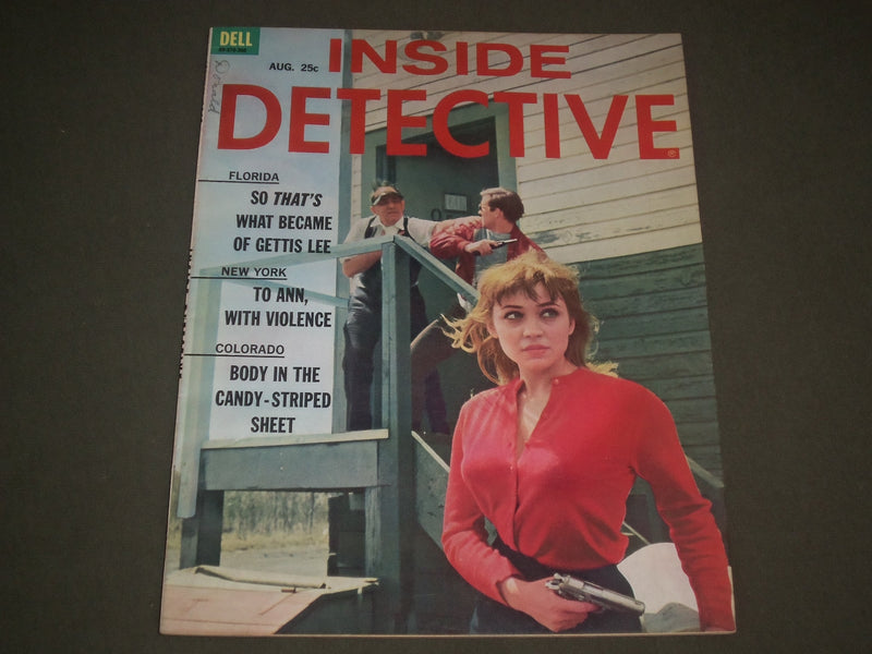 1963 AUGUST INSIDE DETECTIVE MAGAZINE - GREAT COVER BY ROBERT SCOTT - SP 8093