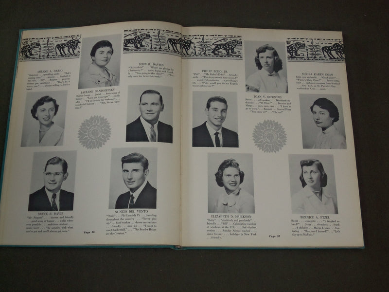 1957 LA CAMPANA MONTCLAIR STATE UNIVERSITY YEARBOOK - NEW JERSEY - YB 1127