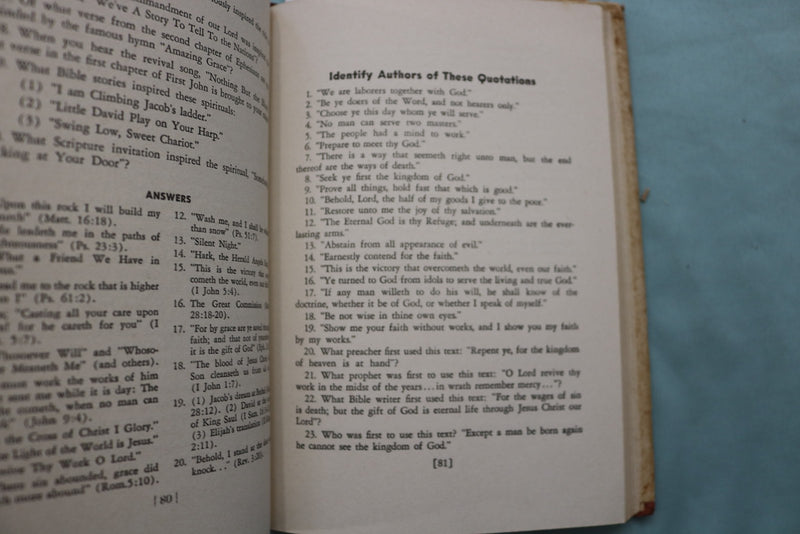 1948 THE BIBLE HAS THE ANSWER! HARDCOVER BOOK BY DALE CROWLEY - KD 9644