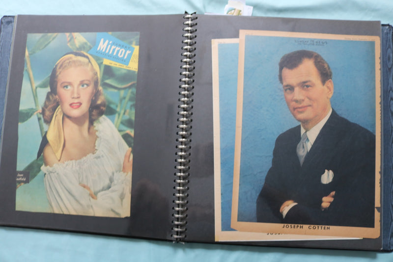 MOVIE STAR COLOROTO MAGAZINE SCRAPBOOK -CLAUDETTE COLBERT-PERRY COMO-CROSBY - #9