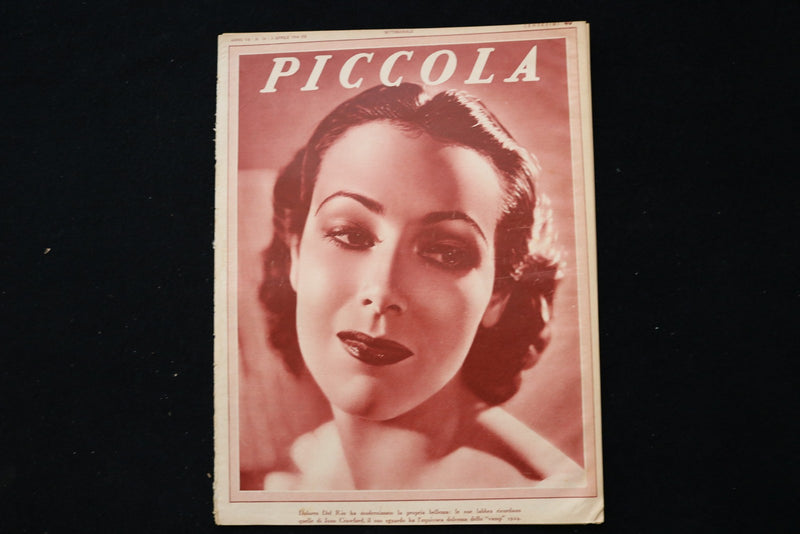 1934 APRIL 3 PICCOLA - ITALIAN MAGAZINE - DOLORES DEL RIO COVER - E 25309