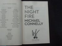 2019 THE NIGHT FIRE HARDCOVER BOOK BY MICHAEL CONNELLY - KD 9292