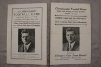 1941-42 CHAMPIONSHIP FOOTBALL GAME PROGRAMS-TILDEN & LEO H.S.-SOLDIER F.- K 3446