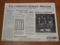 1968 JAN 19 THE CHRISTIAN SCIENCE MONITOR-VIET COSTS TAILOR LBJ PROGRAMS-NP 4629