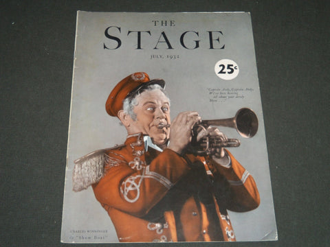 1932 JULY THE STAGE MAGAZINE - CHARLES WINNINGER - GREAT PHOTOS & ADS - ST 38