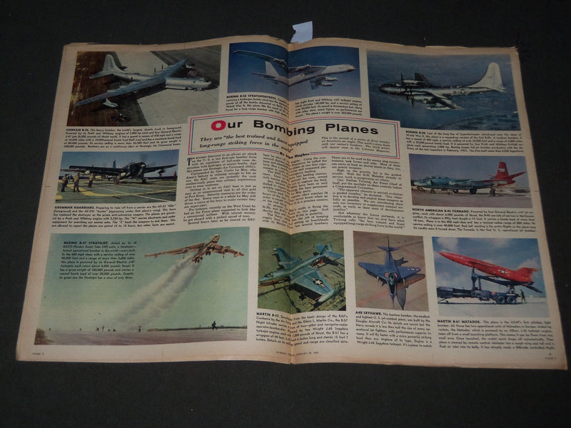 1954 AUG 22 SUNDAY NEWS COLOROTO MAGAZINE SECTION - LOUIS JOURDAN COVER - J 2866