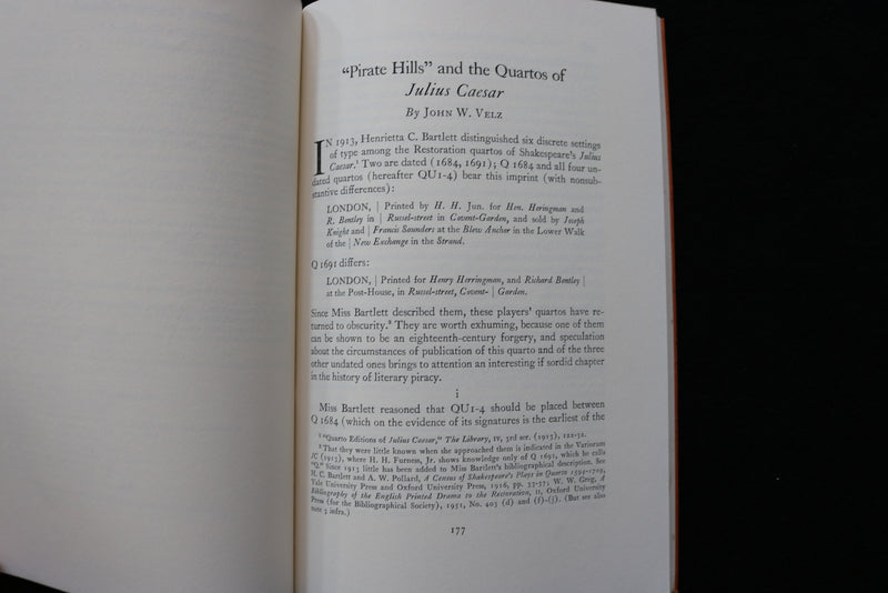 1969 THE PAPERS OF THE BIBLIOGRAPHICAL SOCIETY OF AMERICA - LOT OF 2 - K 2241