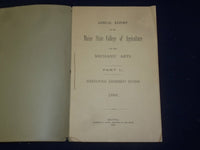 1888 MAINE STATE COLLEGE ANNUAL REPORT - PART II - J 4449