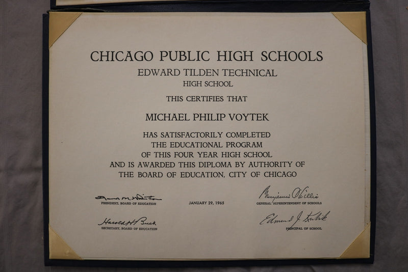 1920'S-1960'S TILDEN TECH HIGH SCHOOL EPHEMERA - LOT OF 10 PIECES - K 3447