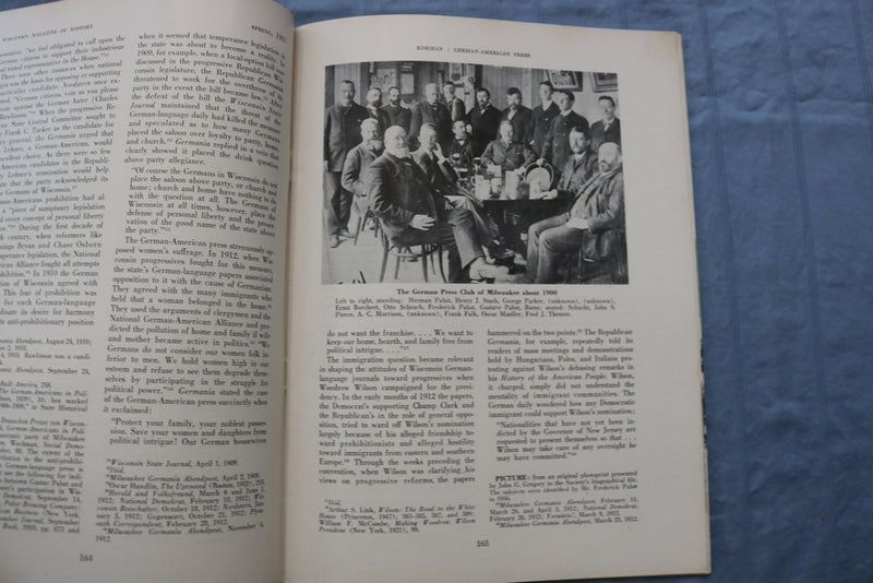 1957-1958 WISCONSIN MAGAZINE OF HISTORY SOFTCOVER BOOKS - LOT 0F 2 - K 715
