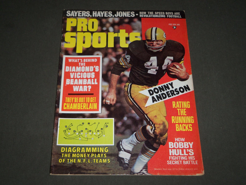1969 JANUARY PRO SPORTS MAGAZINE - DONNY ANDERSON COVER - B 4503