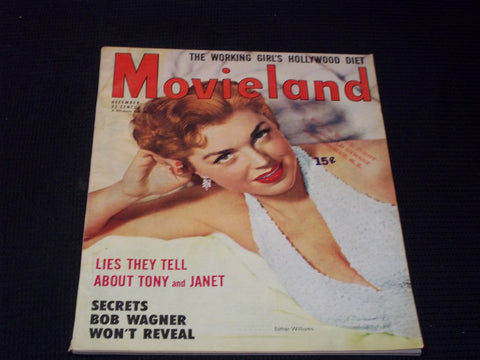 1953 DECEMBER MOVIELAND MAGAZINE - ESTHER WILLIAMS COVER - E 13236