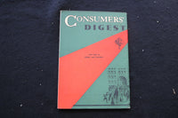 1937 DEC CONSUMERS' DIGEST MAGAZINE - CHRISTMAS SHOPPING GUIDE COVER - K 385