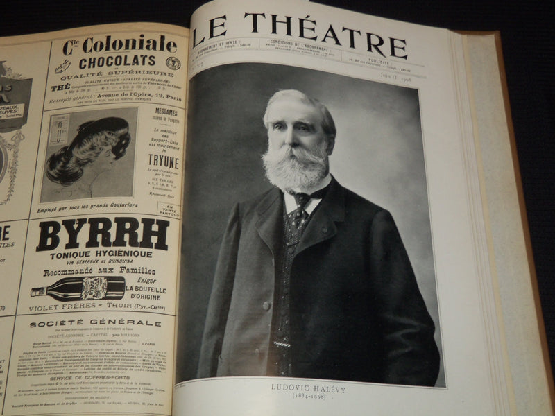 1908 JANUARY-JUNE LE THEATRE MAGAZINE BOUND VOLUME - 12 ISSUES - KD 2278B