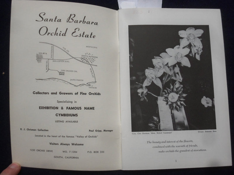 1960'S HANDBOOK OF ORCHID CULTURE SOFTCOVER BOOK - J 9646