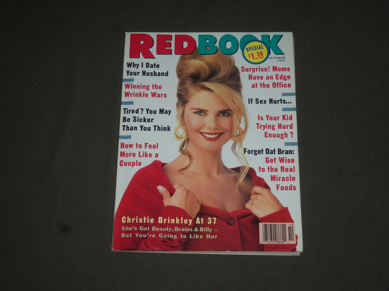 1991 OCTOBER REDBOOK MAGAZINE - CHRISTIE BRINKLEY COVER - SP 6005