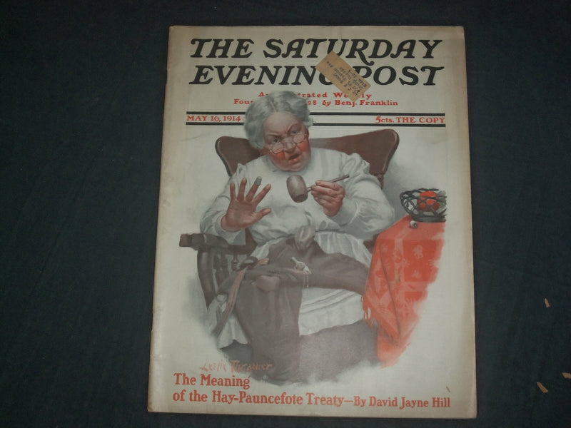 1914 MAY 16 THE SATURDAY EVENING POST MAGAZINE - ILLUSTRATED COVER - SP 2470U
