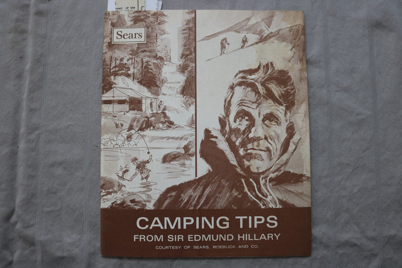 1969 SEARS CAMPING TIPS FROM SIR EDMUND HILLARY - SOFTCOVER BOOK - K 3464