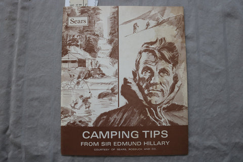 1969 SEARS CAMPING TIPS FROM SIR EDMUND HILLARY - SOFTCOVER BOOK - K 3464