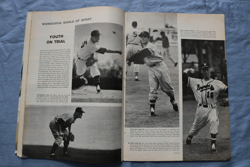1958 APRIL 7 SPORTS ILLUSTRATED MAGAZINE - THE MASTERS COVER - ST 5505Y