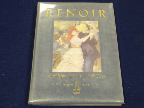1950 PIERRE AUGUSTE RENOIR FIFTY REPRODUCTIONS IN FULL COLOR BOOK - KD 3452
