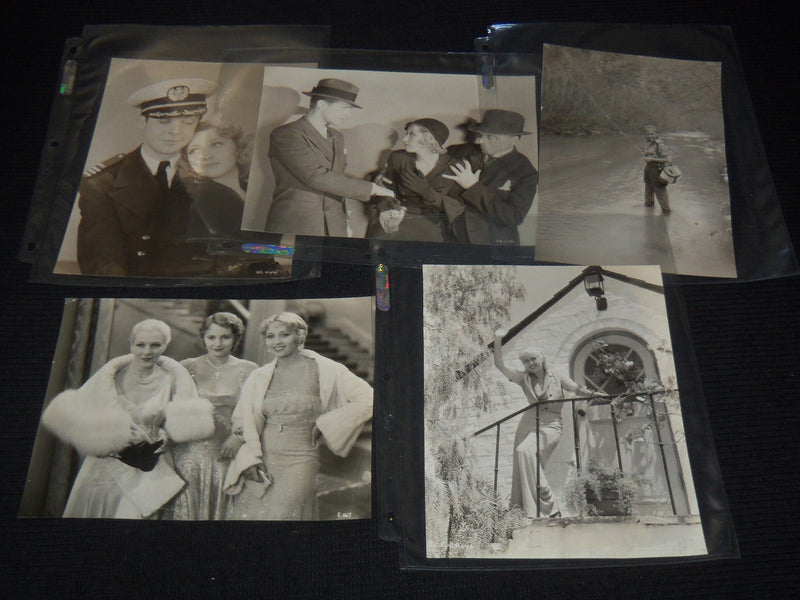 1930'S JOAN BLONDELL ORIGINAL PHOTOS - LOT OF 5 PHOTOS - 9 1/2