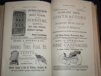 1890 WORCESTER DIRECTORY BY HENRY J. HOWLAND - MAP - KD 81X