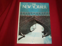 1974 JANUARY 7 NEW YORKER MAGAZINE FRONT COVER ONLY - GREAT ART FOR FRAMING