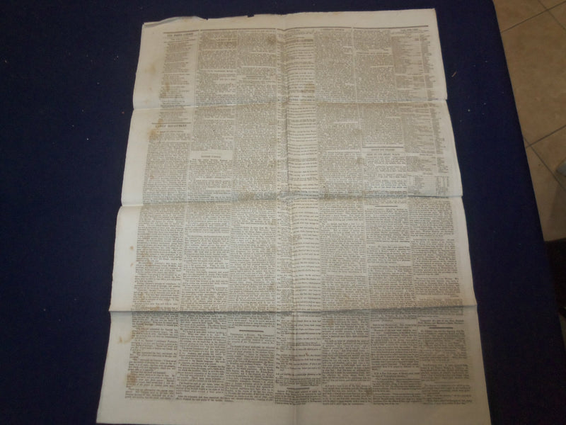 1846 JULY 18 MASSACHUSETTS PLOUGHMAN NEWSPAPER- BUNKER HILL - PATTERSON- NP 5125