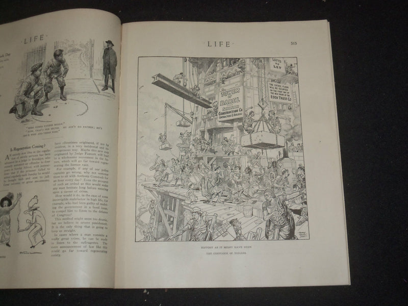 1913 SEPTEMBER 25 LIFE MAGAZINE - HEART-TO-HEART NUMBER - A WARM HEART - ST 6495