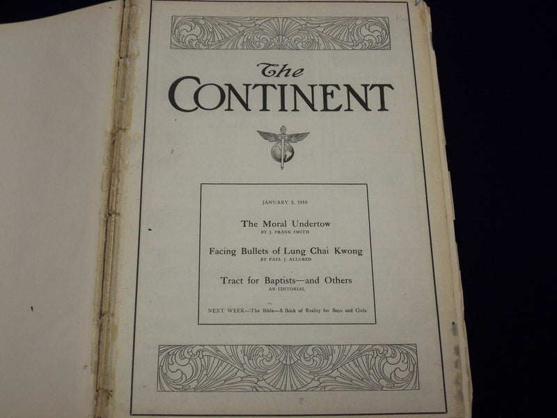 1916 JAN-JUN THE CONTINENT MAGAZINE BOUND VOLUME - GREAT ARTICLES - KD 1462