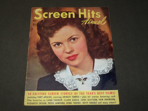 1948 SCREEN HITS ANNUAL MOVIE MAGAZINE - SHIRLEY TEMPLE COVER - M 284