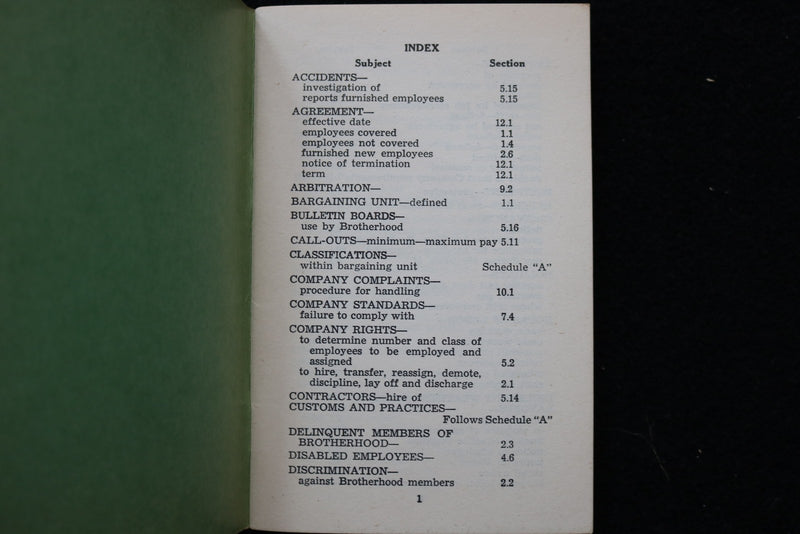 1954 METROPOLITAN EDISON COMPANY - ELECTRICAL WORKERS AGREEMENT - K 3533