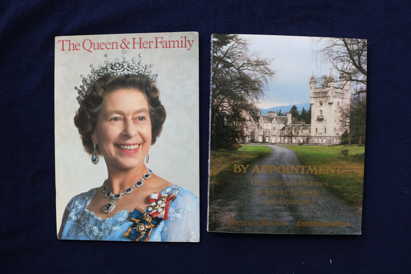 1970'S-1980'S BRITISH MONARCHY BOOK LOT - LOT OF 8 - O 3633